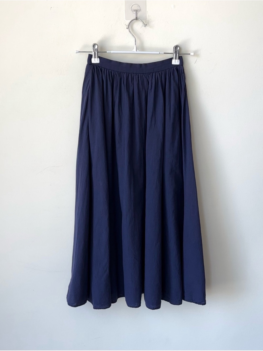 Ralph Lauren Deep Navy Button-Front Midi Skirt - Picture 9 of 16